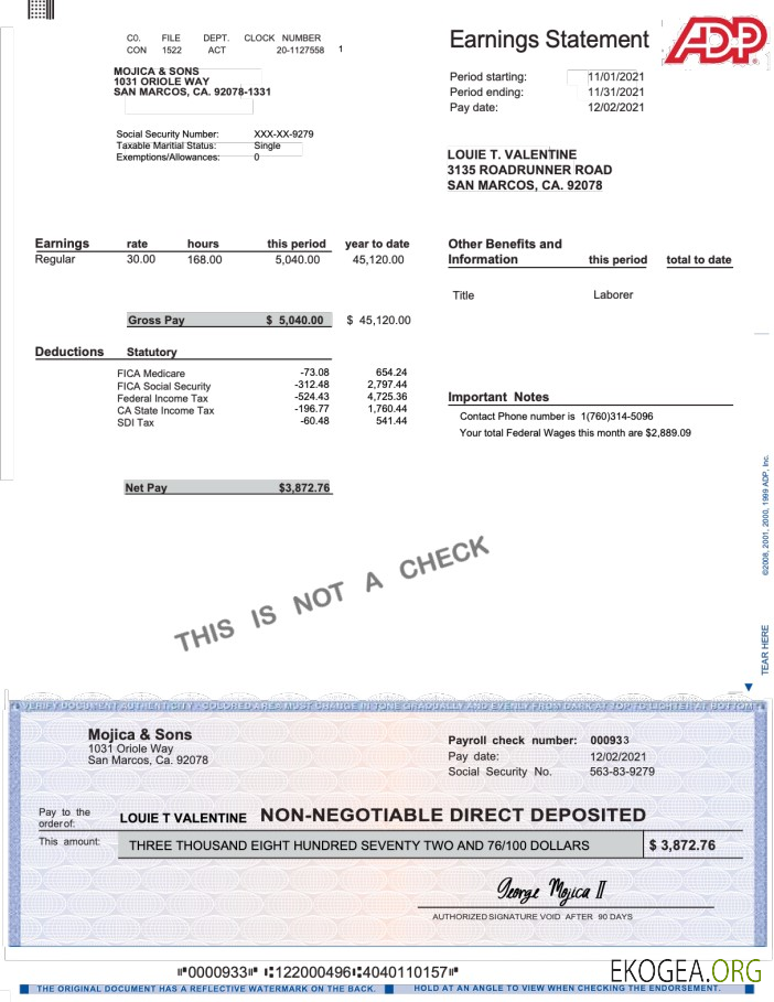 Modèle Word et PDF de relevé des résultats d'ADP